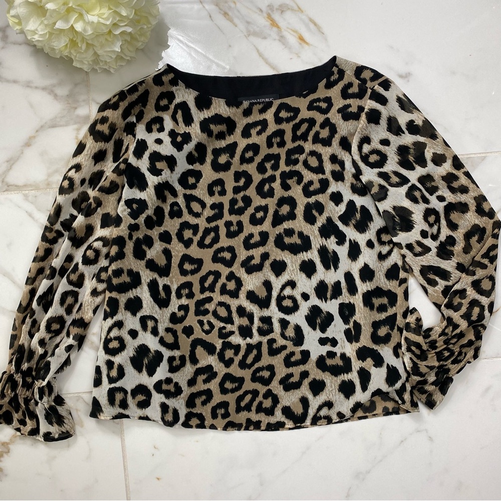 Banana Republic cheetah blouse